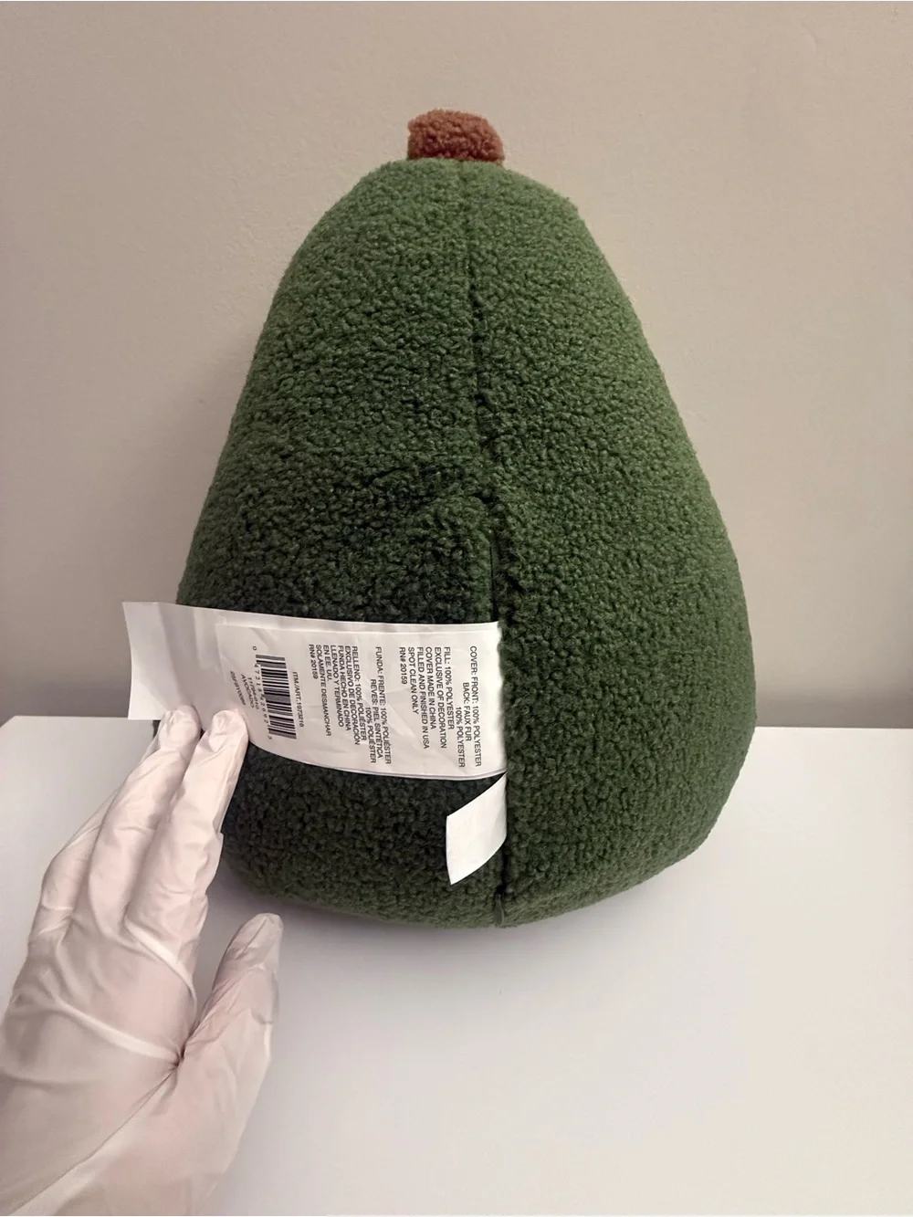 New Brentwood Originals Avocado Plush Throw Pillow Decorative Cushion Oeko-Tex